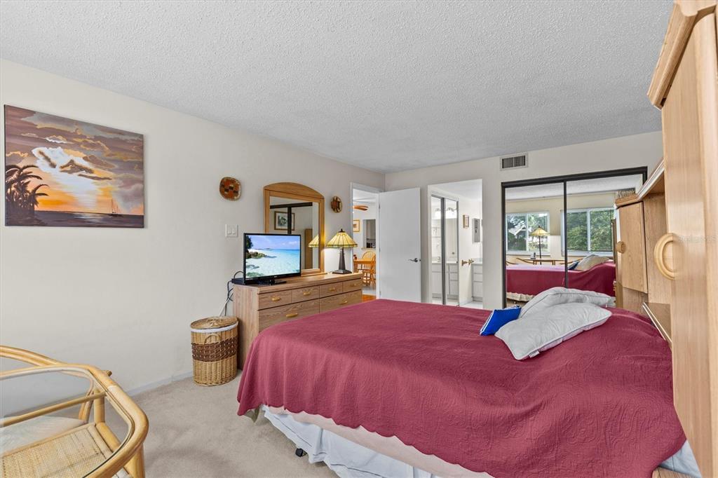 1800 Mariner Drive, Unit 9 Tarpon Springs, FL 34689 - Photo 20 of 41 a bedroom with a bed and large mirror