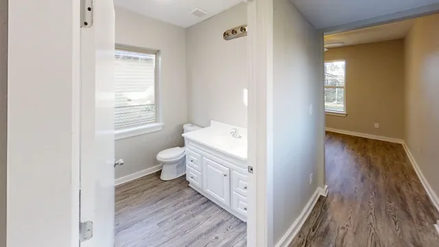 a bathroom with a sink and a toilet