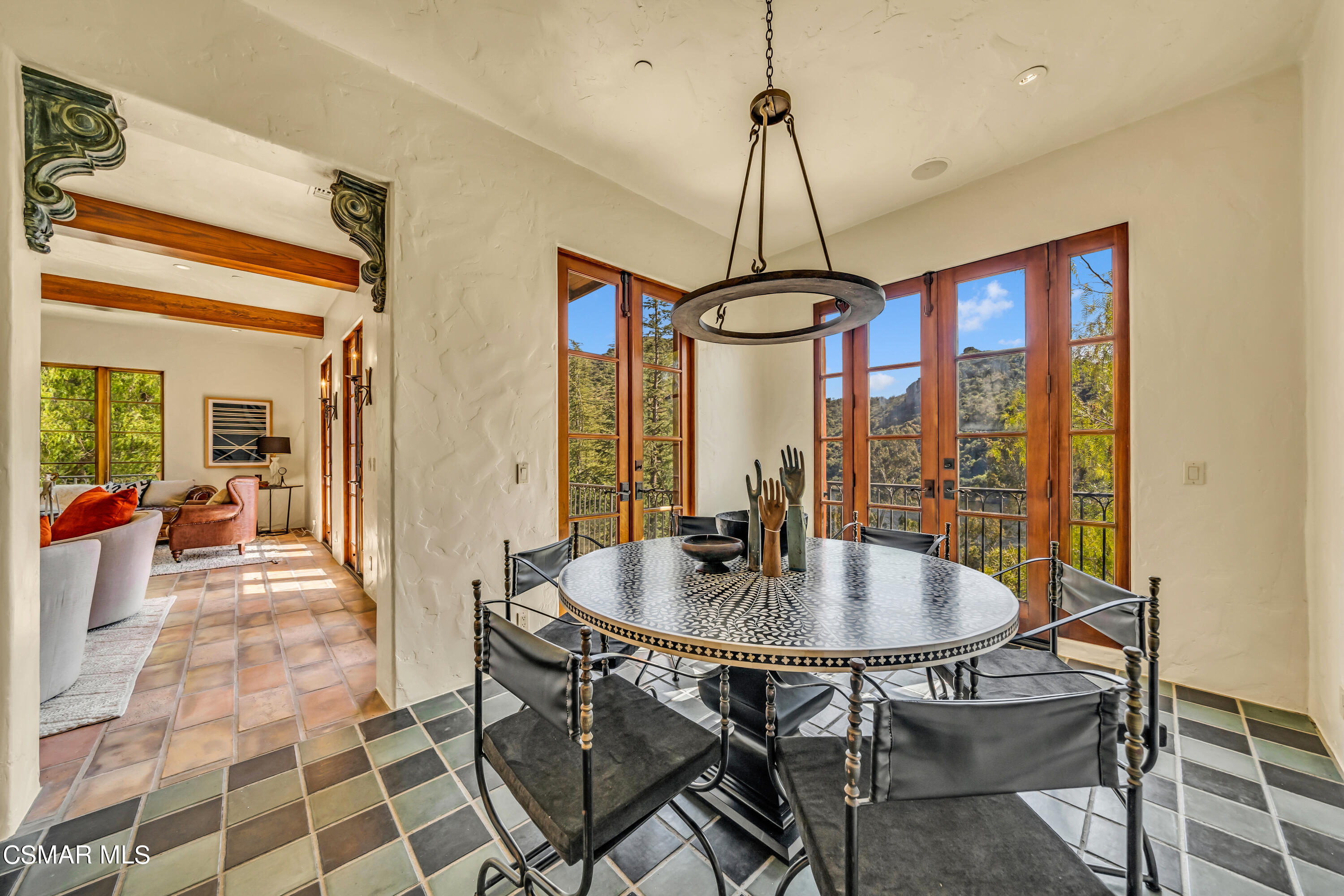 1999 Trentham Road Lake Sherwood, CA 91361 - Photo 20 of 61 a view of a dining room with furniture window and wooden floor