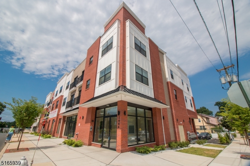 a front view of a building