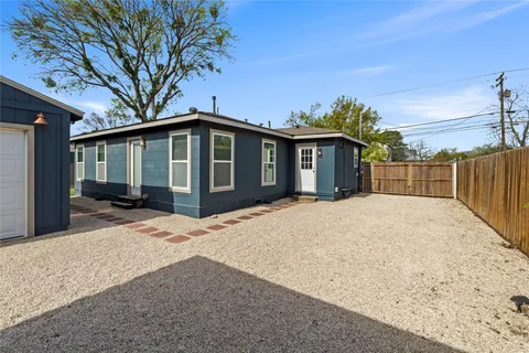 a backyard of a house