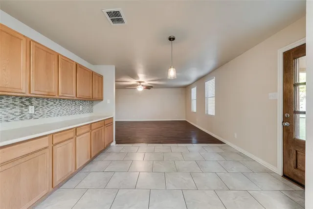 a view of a lake with houses