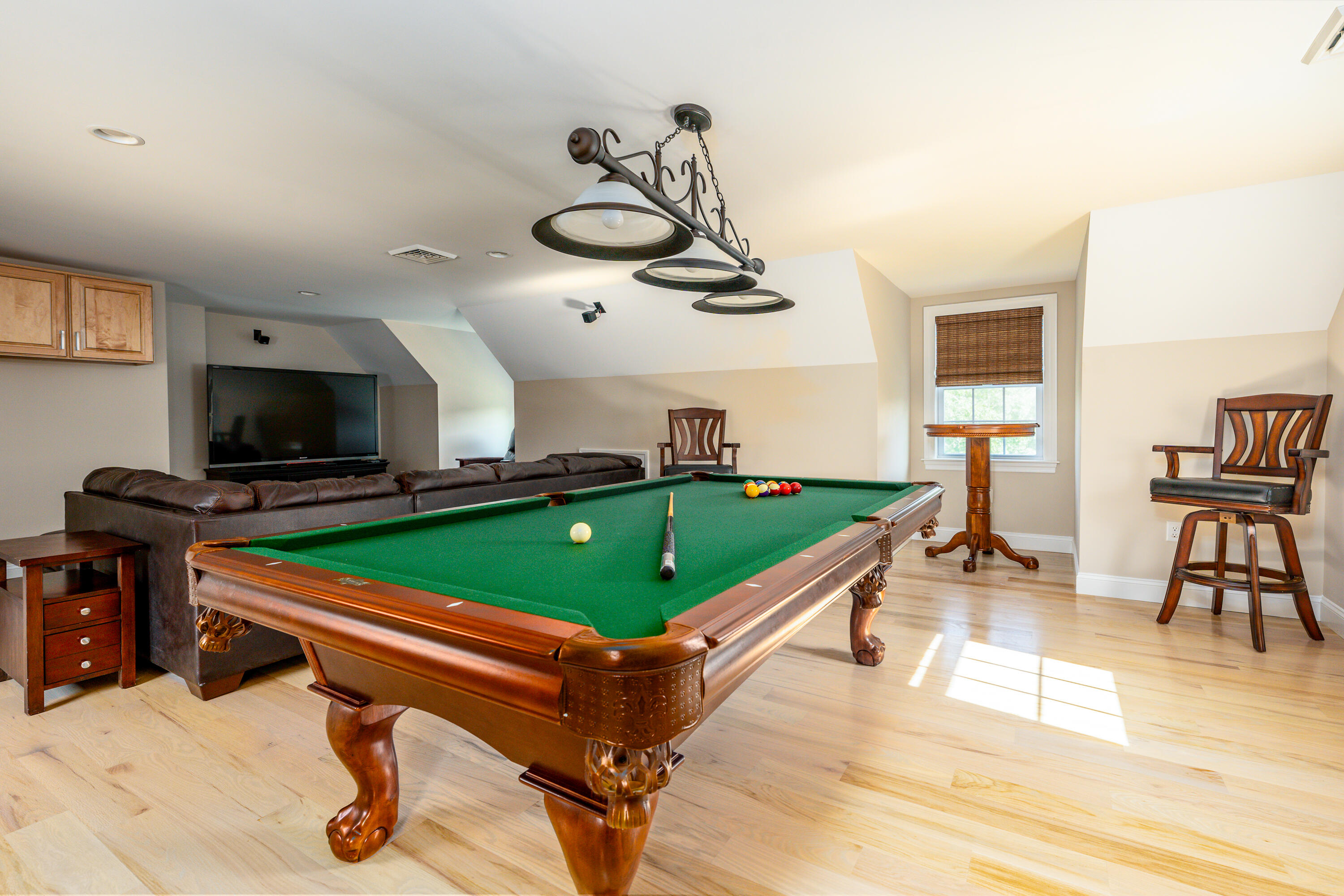 52 Pleasant Bay Road Harwich, MA 02645 - Photo 37 of 43 a room with pool table and windows