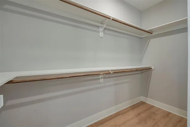 a view of small space with racks on the wall