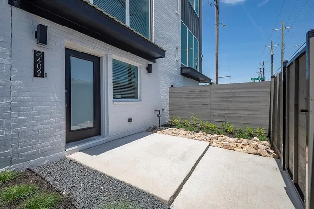 a backyard of a house