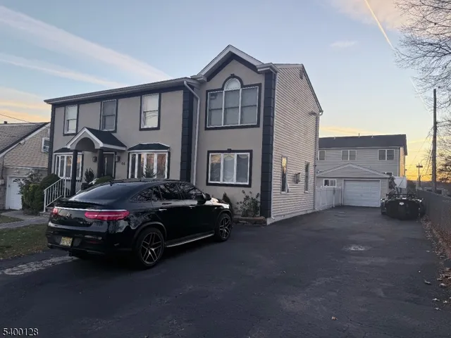 a car parked in front of house