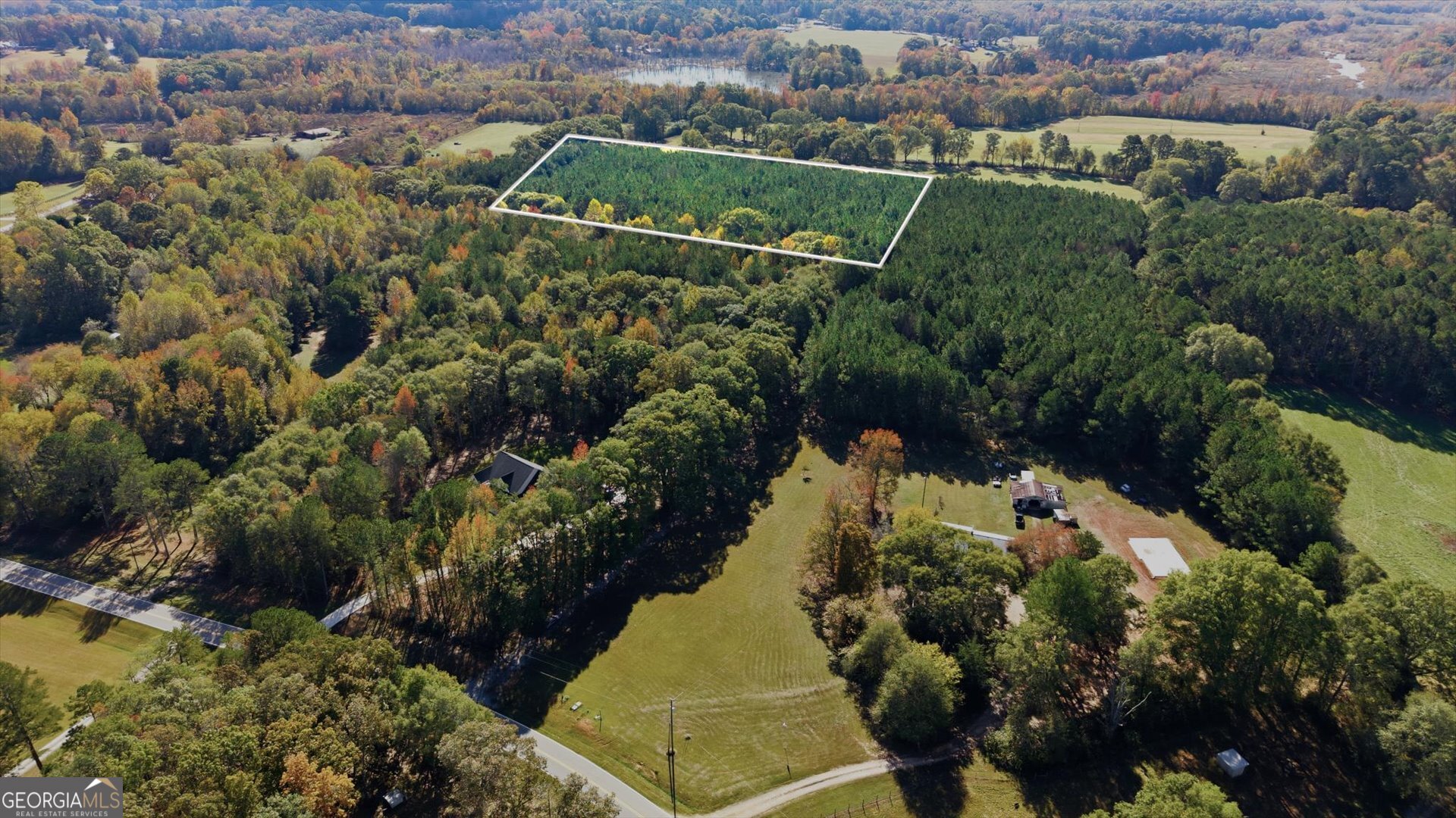0 Bonner Road Carrollton, GA 30117 - Photo 3 of 10 an aerial view of a house with a yard