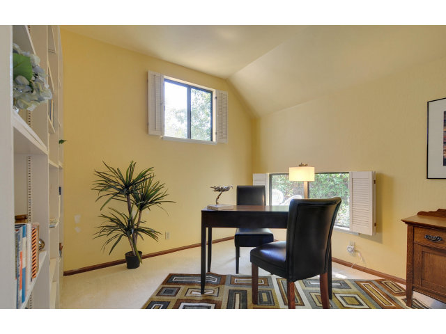 13 Farm Road Los Altos, CA 94024 - Photo 6 of 10 a view of a dining room with furniture and a potted plant