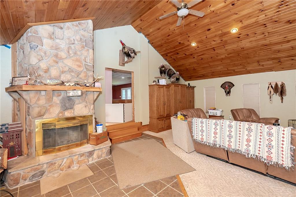 686 North Ridge Road Shelocta, PA 15774 - Photo 25 of 31 a living room with furniture and a fireplace