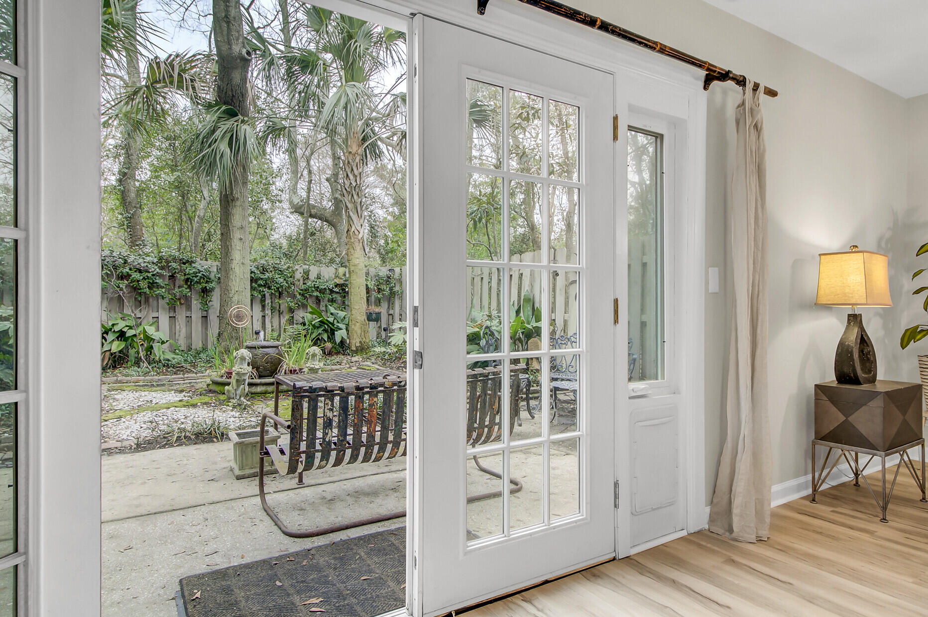 1130 Monaco Drive Mount Pleasant, SC 29464 - Photo 32 of 47 View from Great Room to the Garden