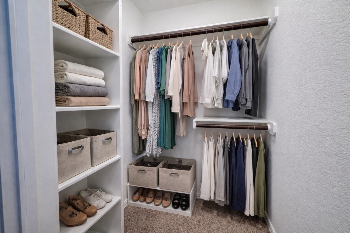231 Moon Dance Court Conroe, TX 77304 - Photo 17 of 22 a view of hallway with washer and dryer
