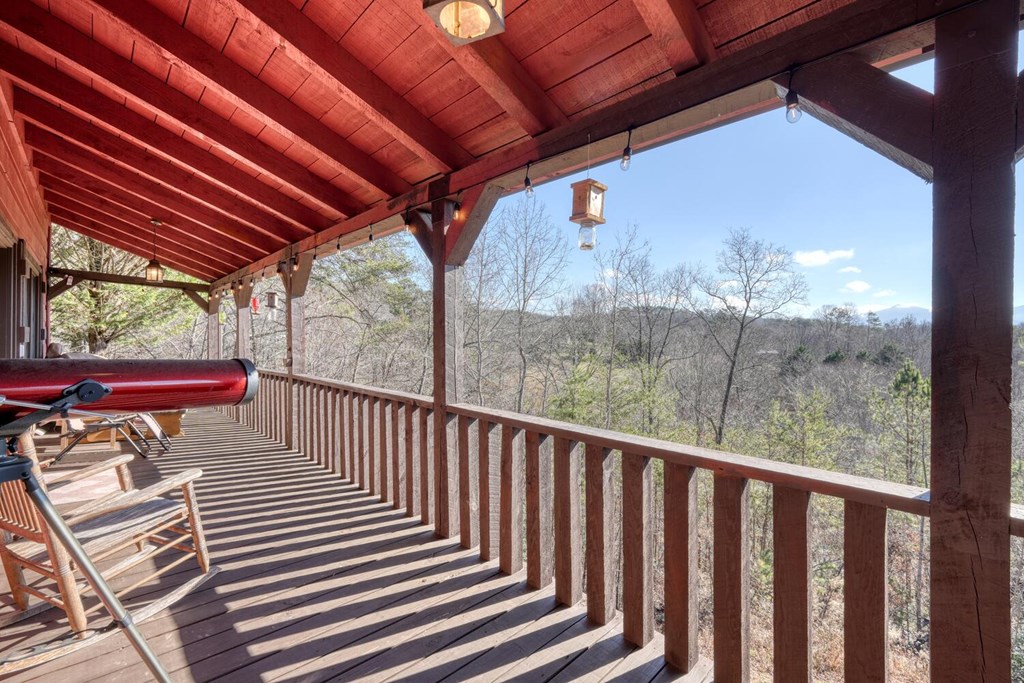 2567 Todd Shook Road Young Harris, GA 30582 - Photo 15 of 62 a view of a two chairs in the balcony