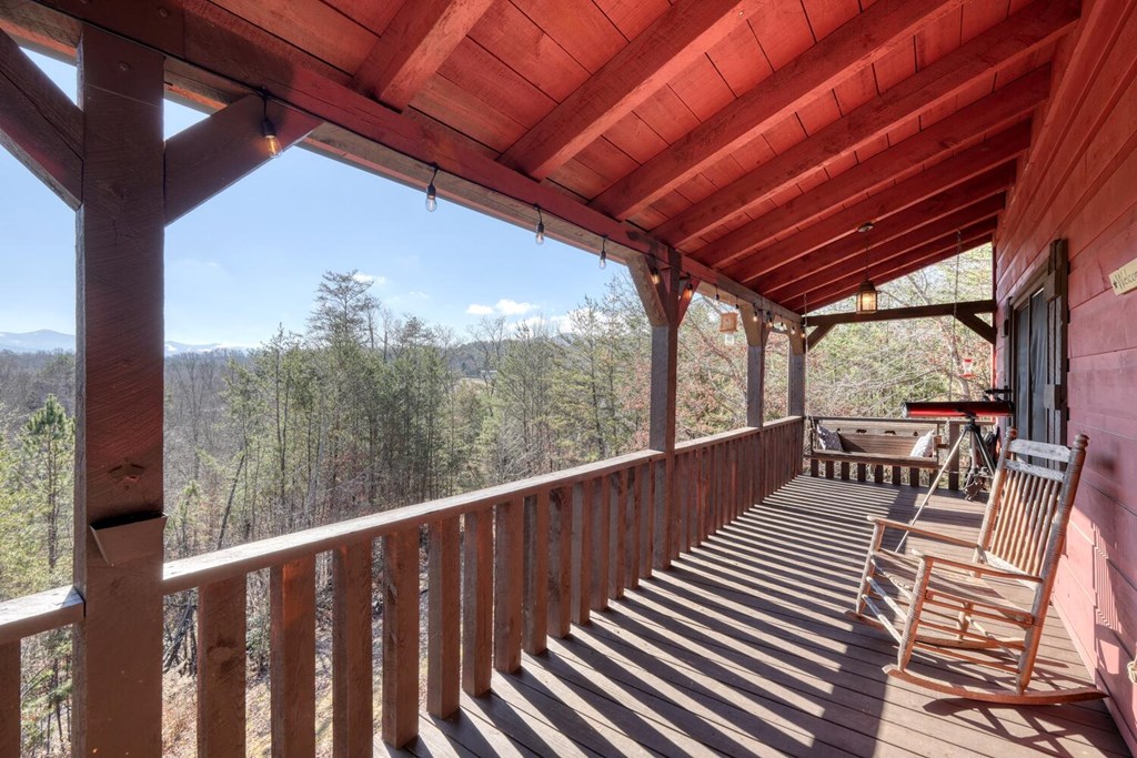 2567 Todd Shook Road Young Harris, GA 30582 - Photo 17 of 62 a view of a two chairs in the balcony