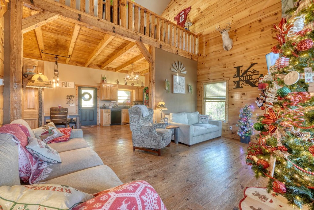 2567 Todd Shook Road Young Harris, GA 30582 - Photo 28 of 62 a living room with furniture and a rug