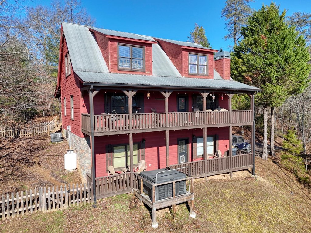 2567 Todd Shook Road Young Harris, GA 30582 - Photo 53 of 62 a front view of a house with balcony