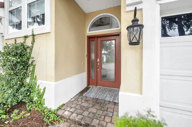 a view of front door of house