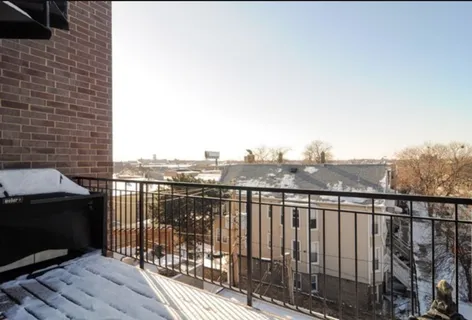 a view of city from balcony