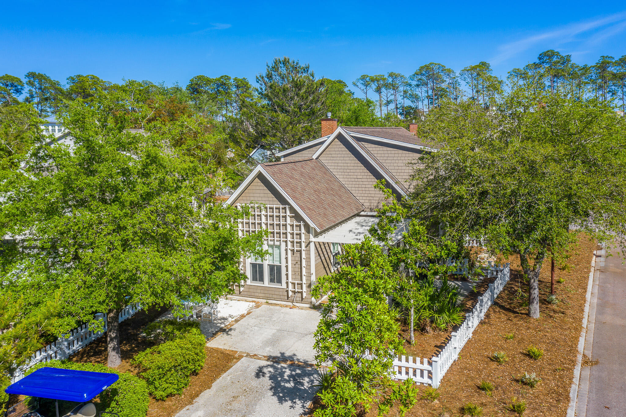 290 Salt Watersound, FL 32461 - Photo 35 of 45 a view of a house with a yard and garden