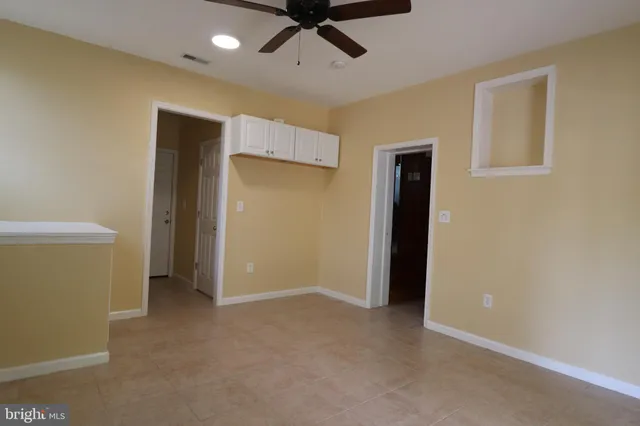 a view of an empty room