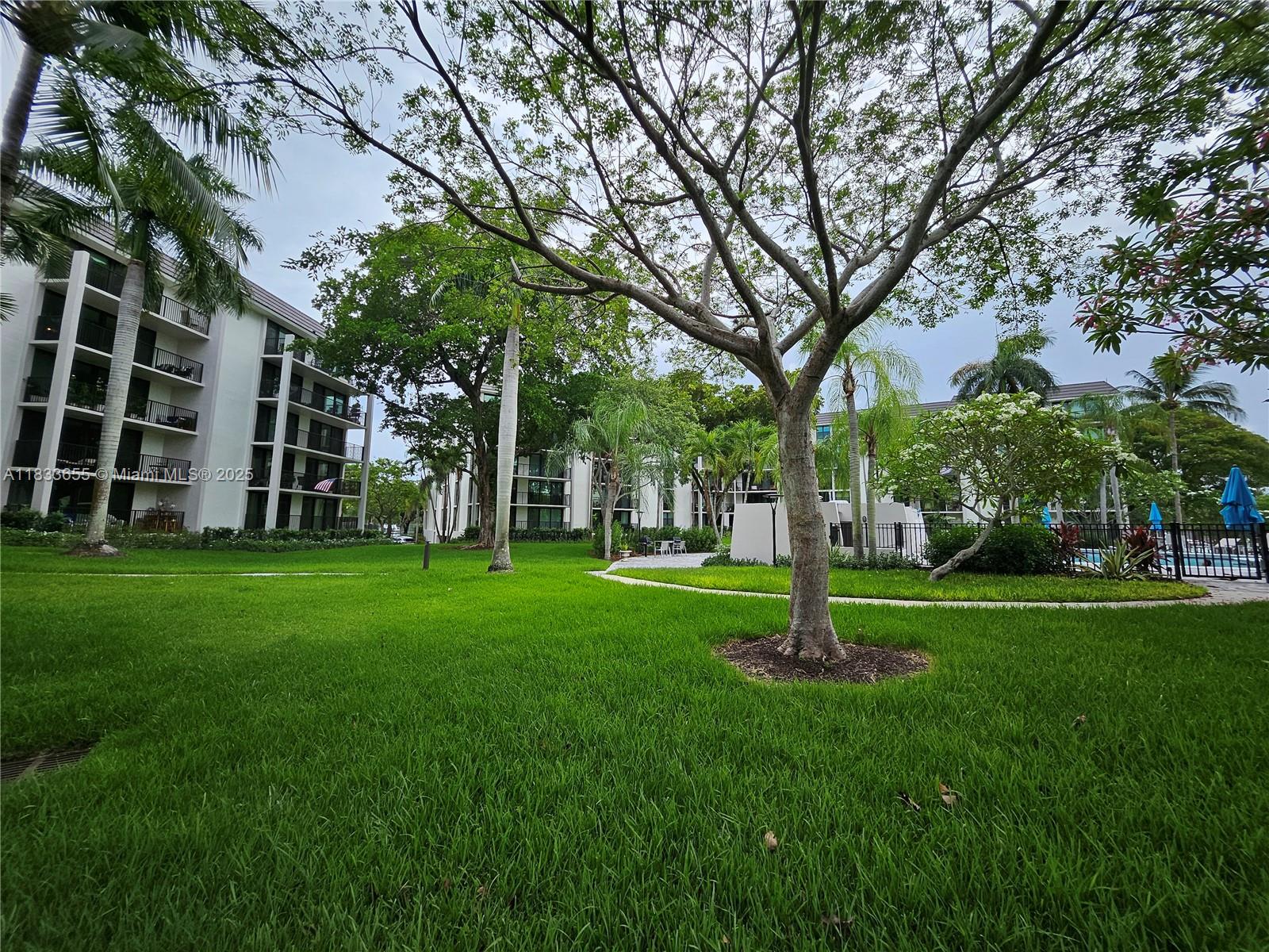 1101 River Reach Drive, Unit 418 Fort Lauderdale, FL 33315 - Photo 53 of 54 a garden with trees in front of it