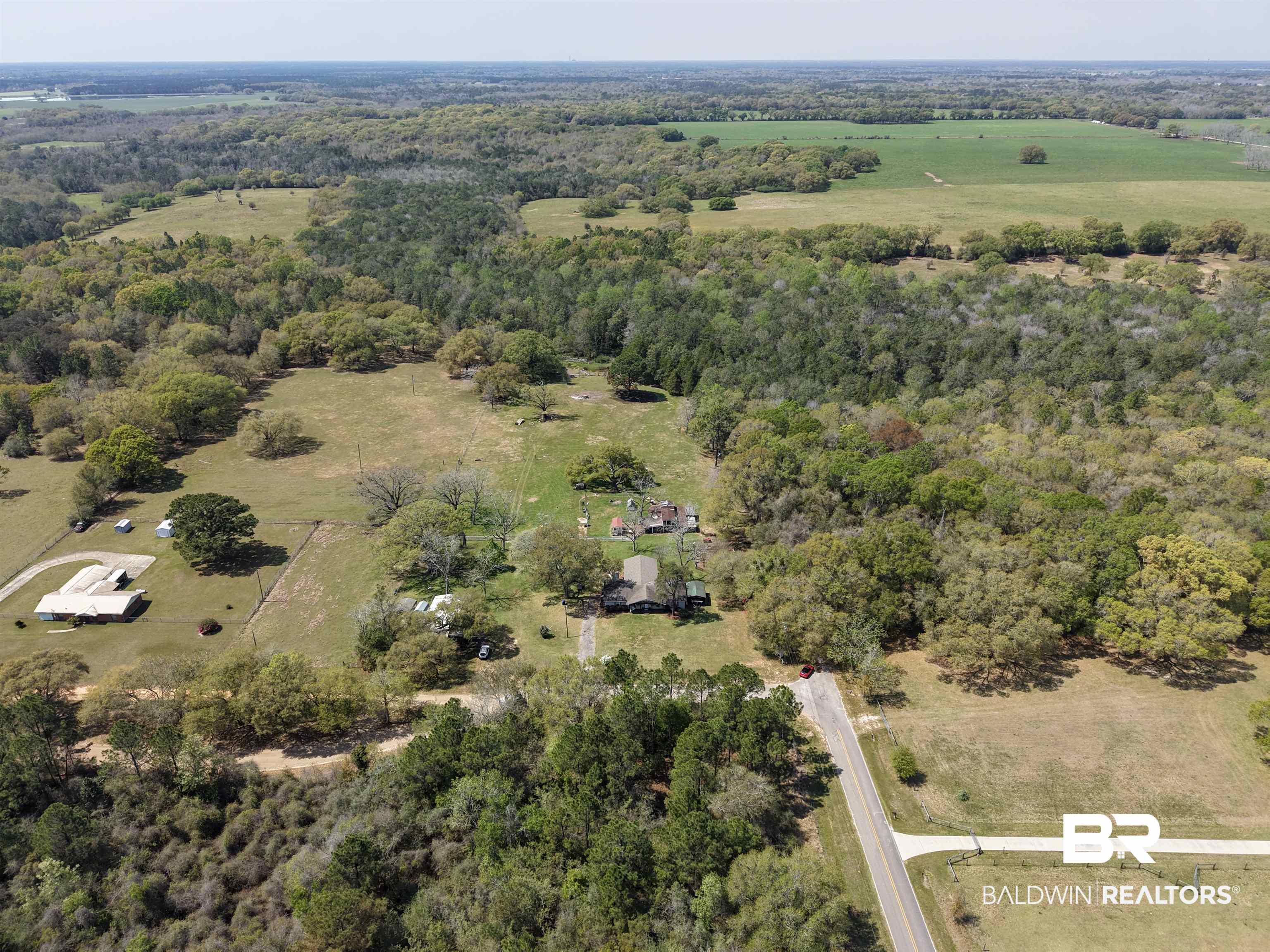 11100 Rhett McConnell Road Theodore, AL 36582 - Photo 44 of 47 Aerial view of sparsely populated area