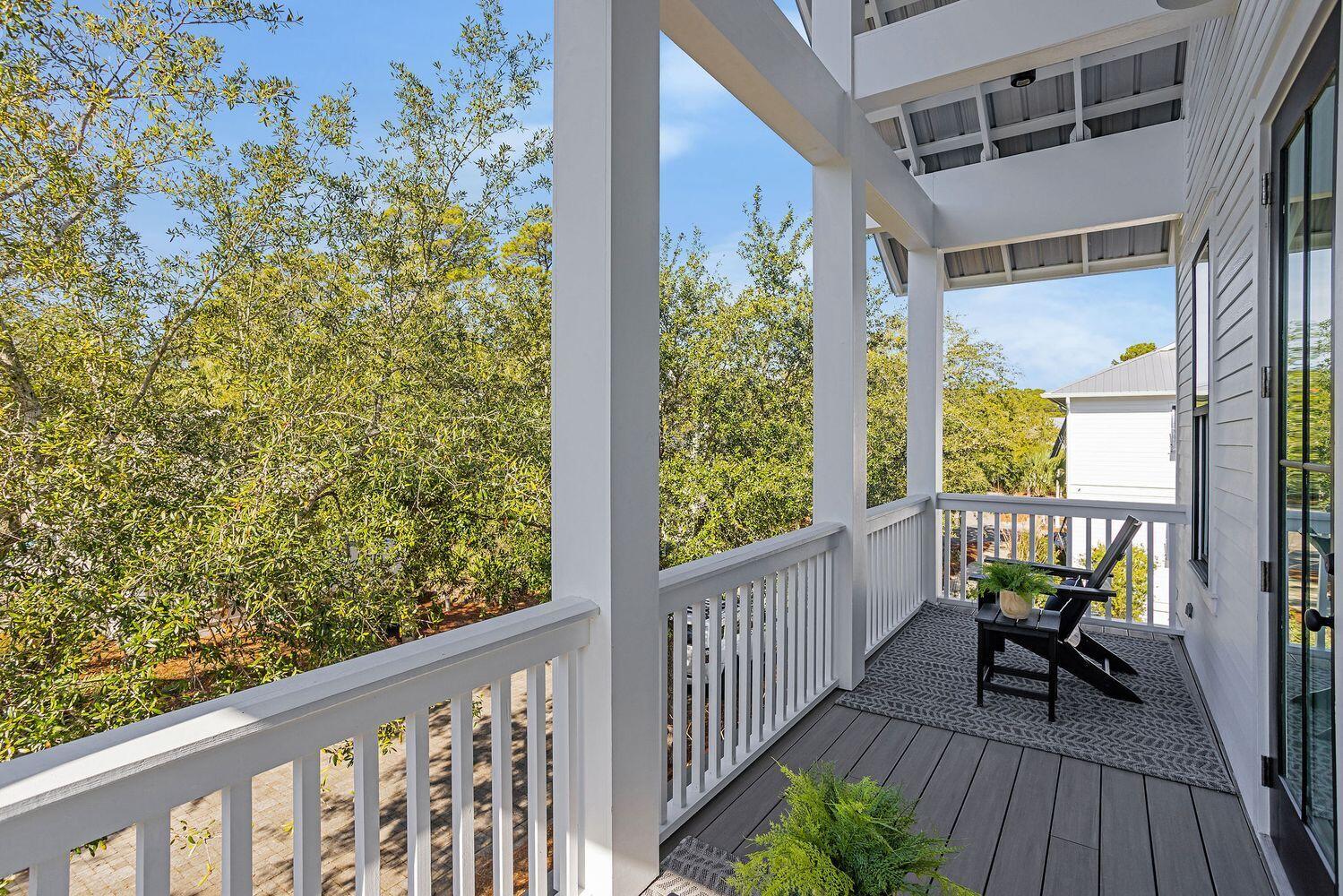28 Hiker Street Santa Rosa Beach, FL 32459 - Photo 37 of 55 a view of a balcony with chairs