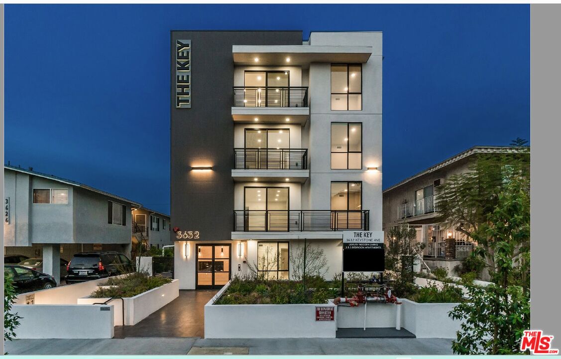 a front view of a building