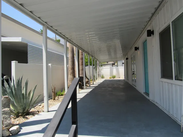 a view of a elevator