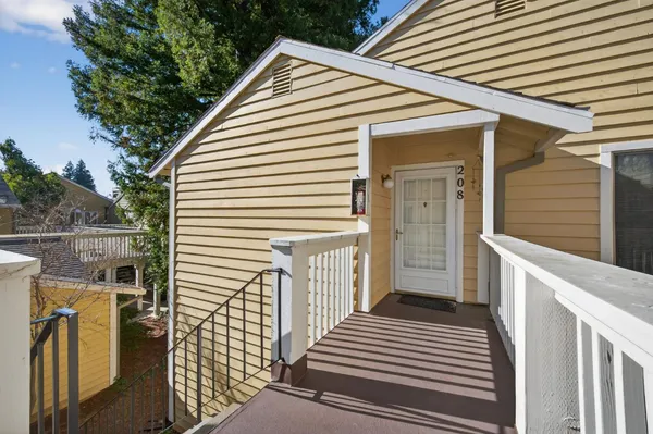 a view of a house with a deck