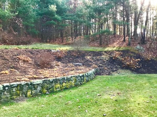 53 Moore Road Wayland, MA 01778 - Photo 26 of 27 a backyard of a house with lots of green space and plants