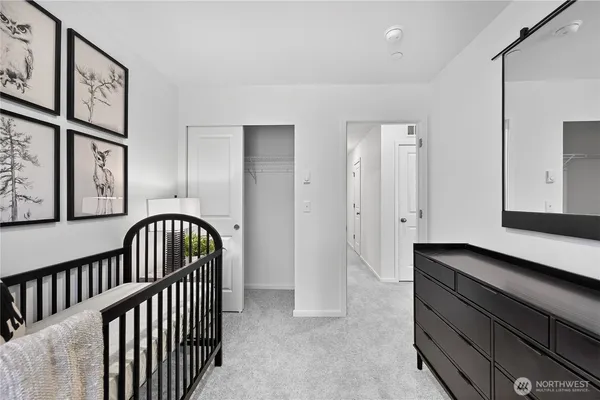a view of hallway with stairs