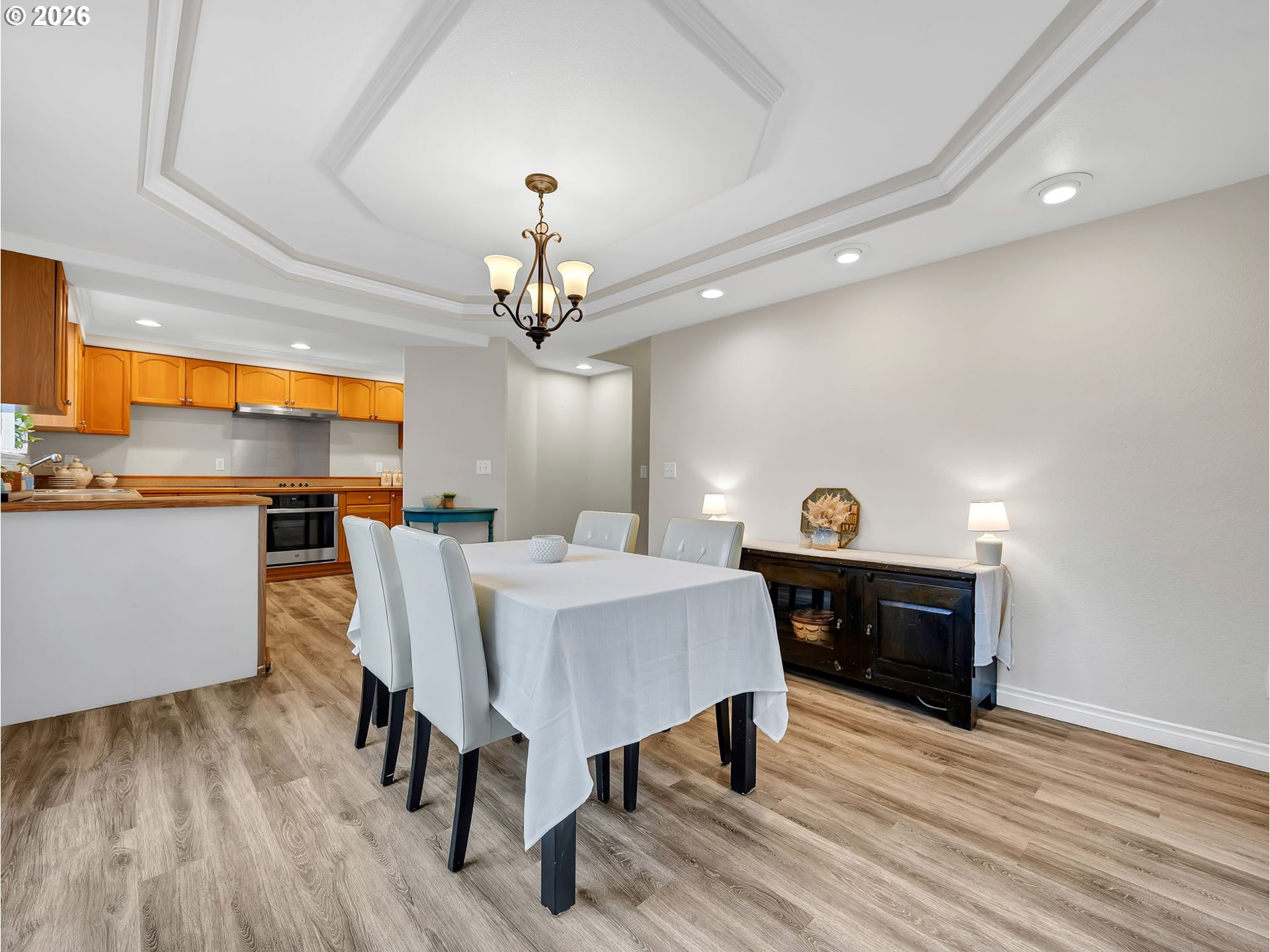 1312 Jackson Street Oregon City, OR 97045 - Photo 12 of 48 a view of a dining room with furniture window and wooden floor