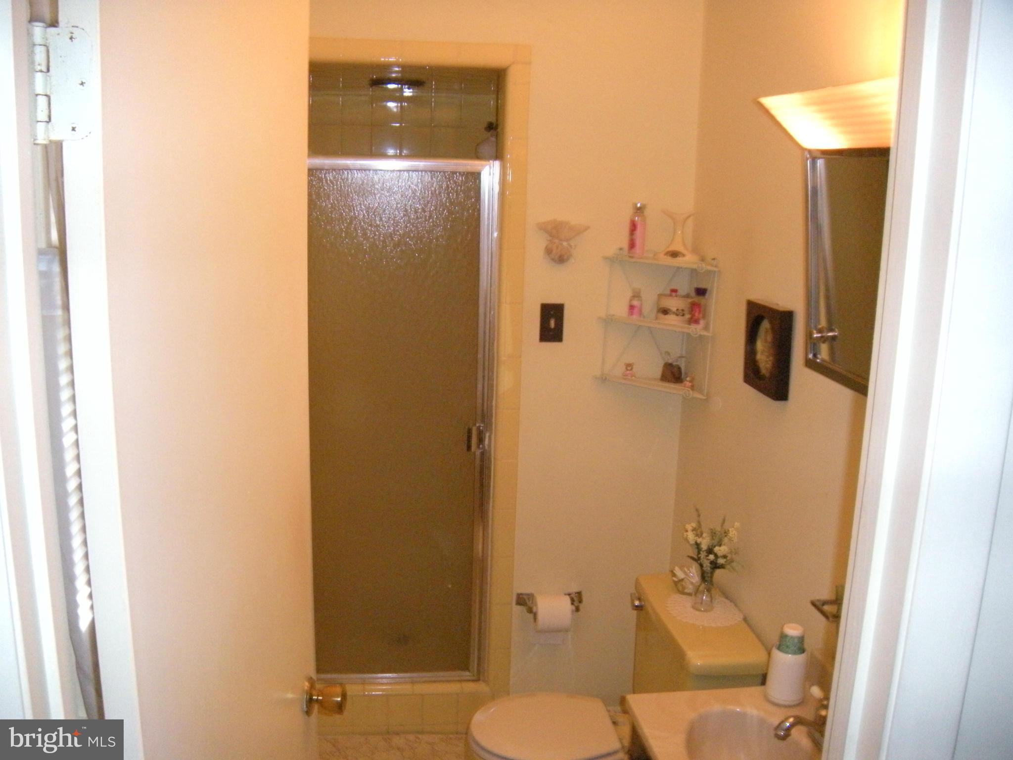 1307 Taney Avenue Frederick, MD 21702 - Photo 14 of 23 a bathroom with a granite countertop toilet and a shower