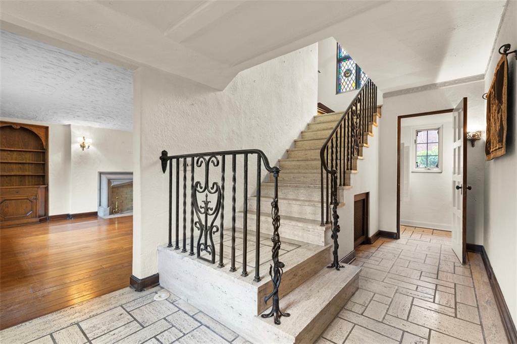 1 Robin Road Pittsburgh, PA 15217 - Photo 5 of 48 a view of a hallway with entryway and stairs