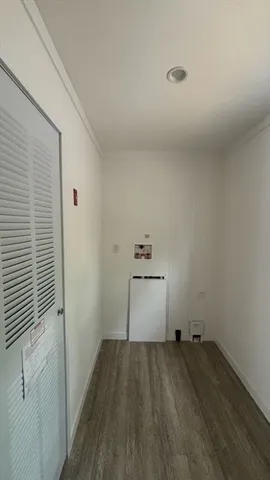 a view of a room with storage and utility