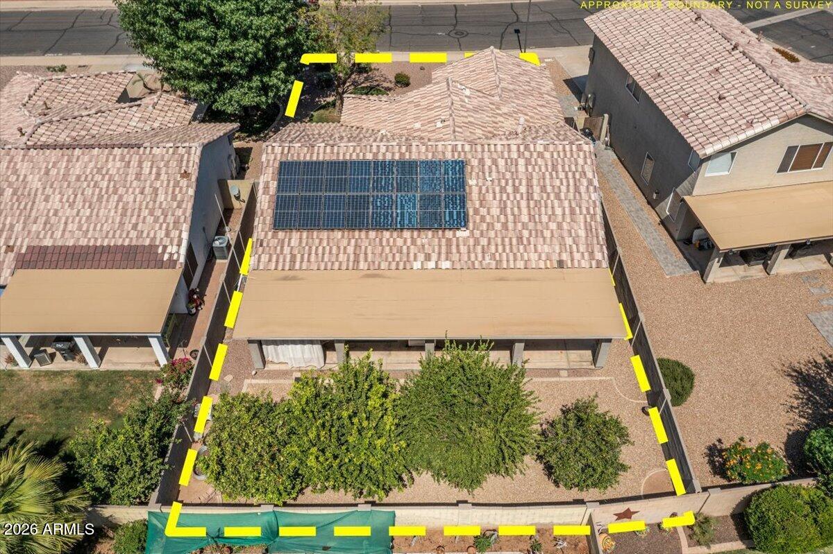 49 West Ivanhoe Street Gilbert, AZ 85233 - Photo 41 of 54 an aerial view of a house having yard