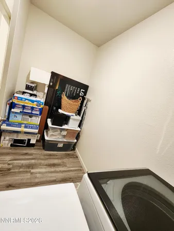a view of storage and utility room