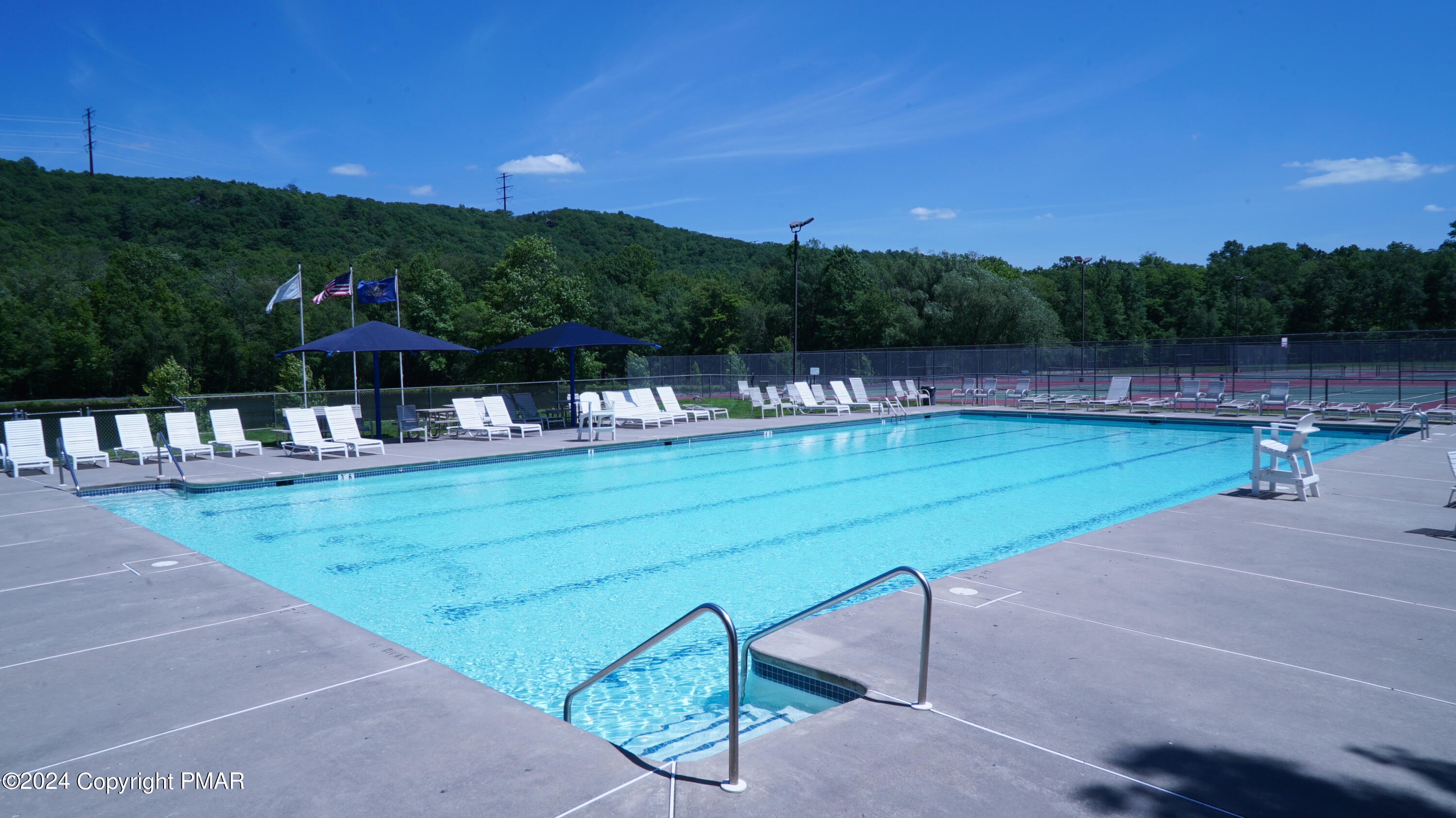 236 Regent Street Bushkill, PA 18324 - Photo 47 of 67 a view of a swimming pool with a patio