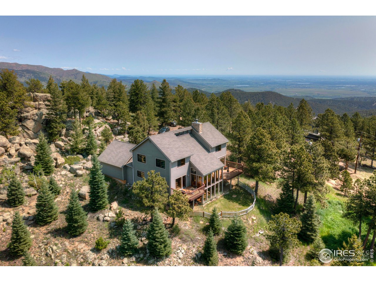 a view of a city with tall buildings