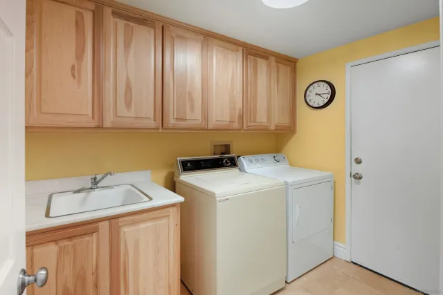 a view of empty room with stairs