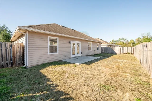 a backyard of a house