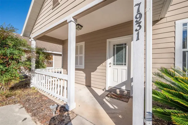a view of a house with a porch