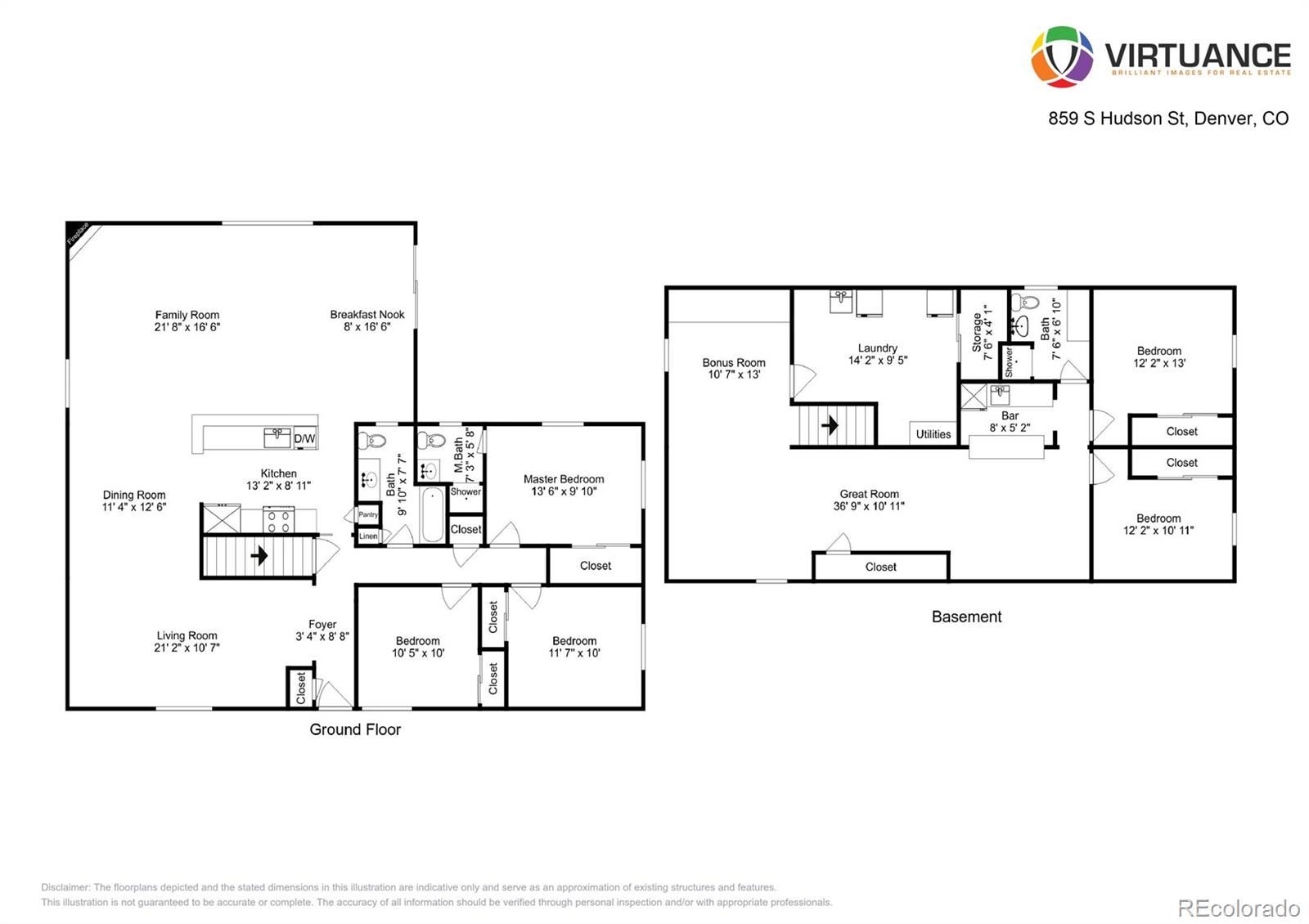 859 South Hudson Street Denver, CO 80246 - Photo 34 of 34 a picture of a floor plan