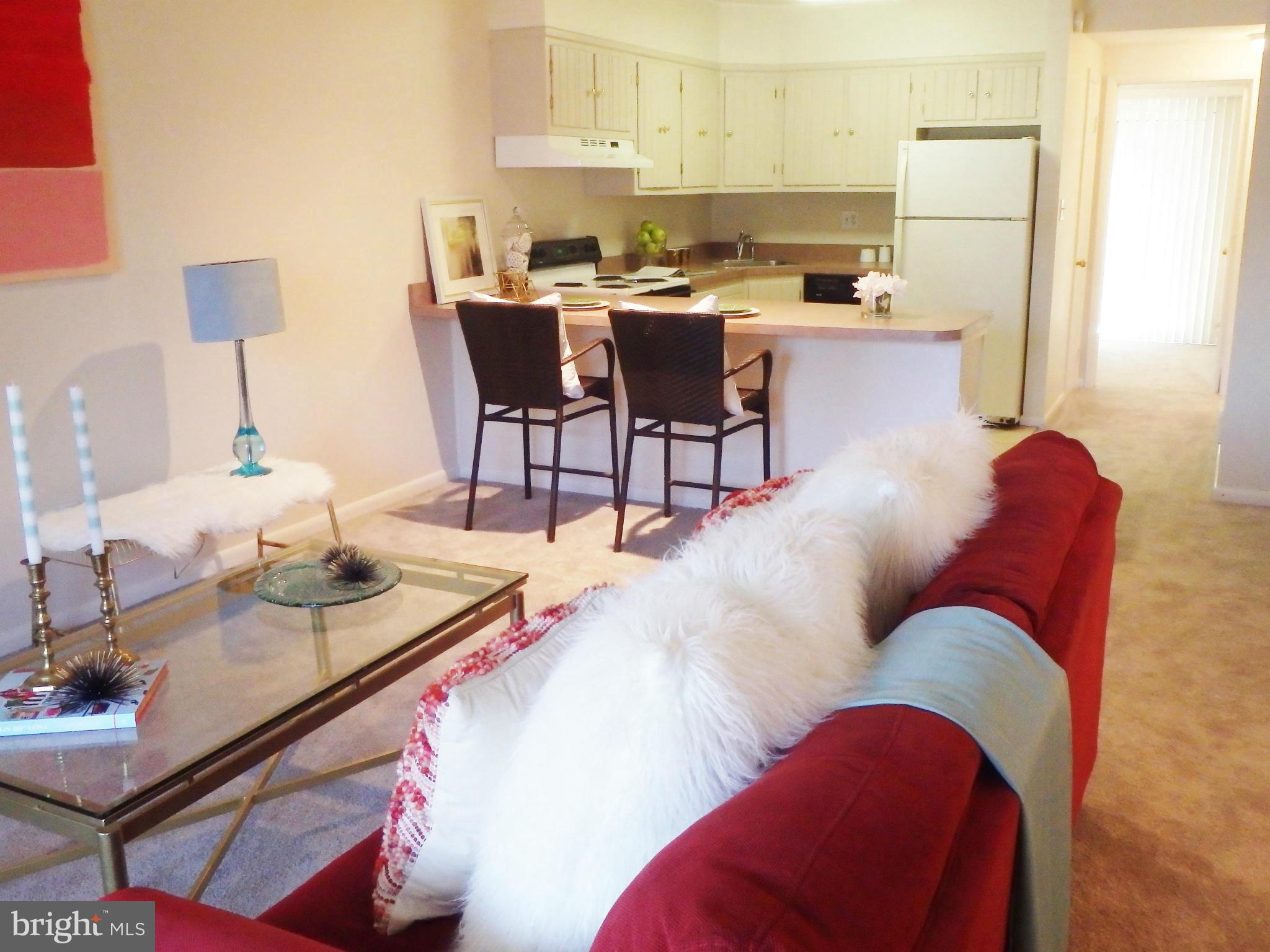 1 Center Road, Unit A2 Towson, MD 21286 - Photo 8 of 21 Open Concept Living Room - Kitchen