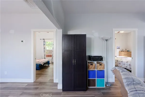 a view of living room and kitchen