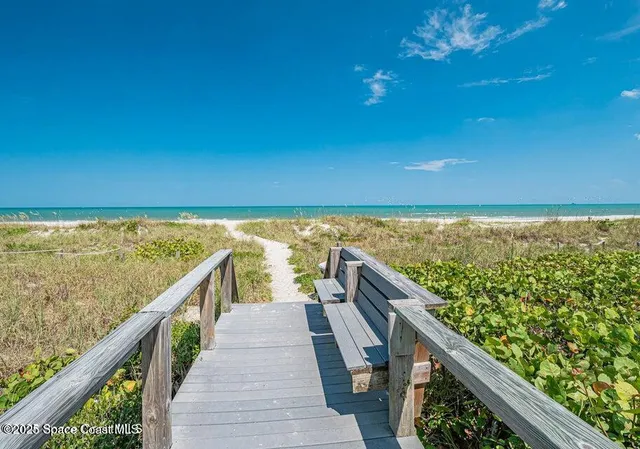 a view of ocean from a balcony