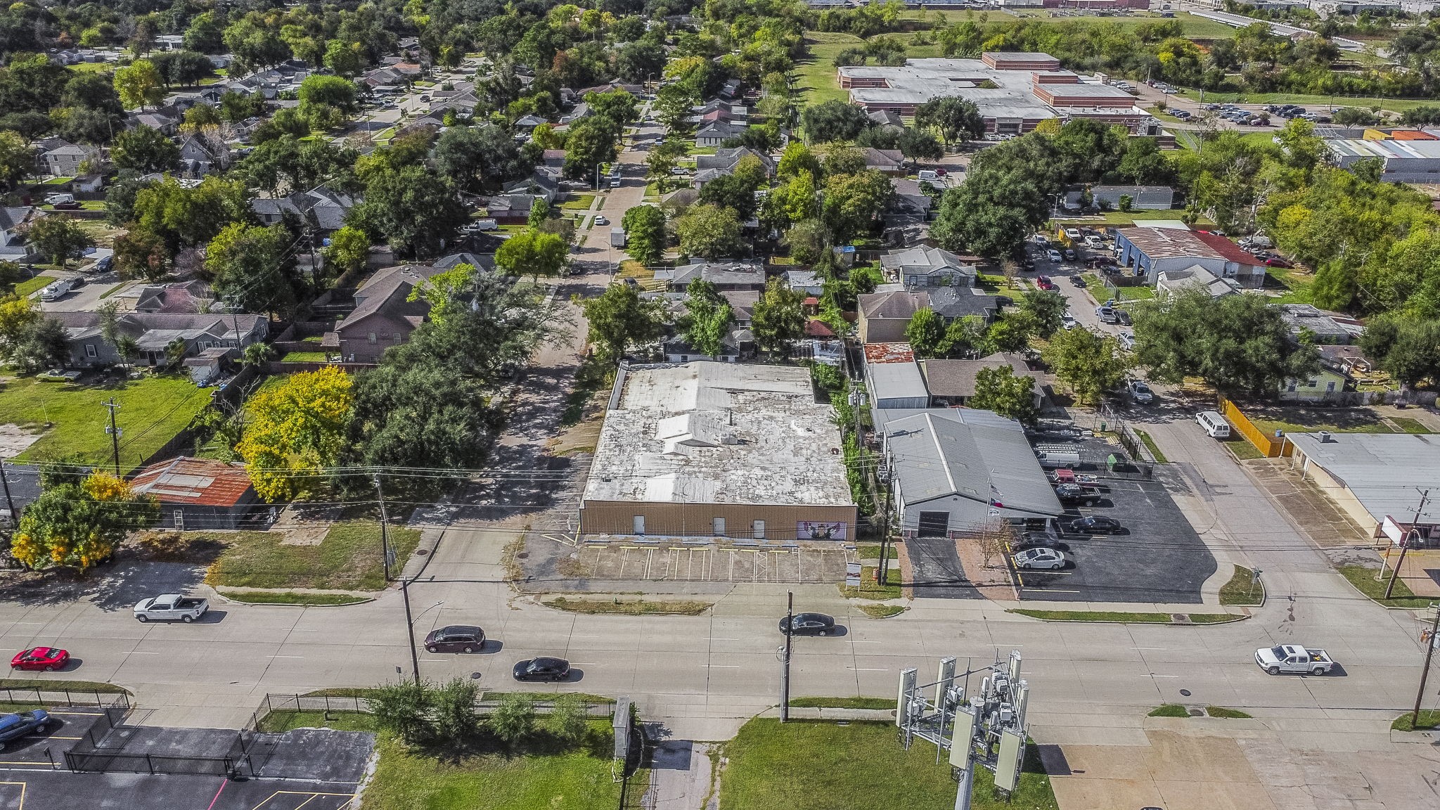 1018 Shaver Street Pasadena, TX 77506 - Photo 30 of 43 an aerial view of residential houses with outdoor space