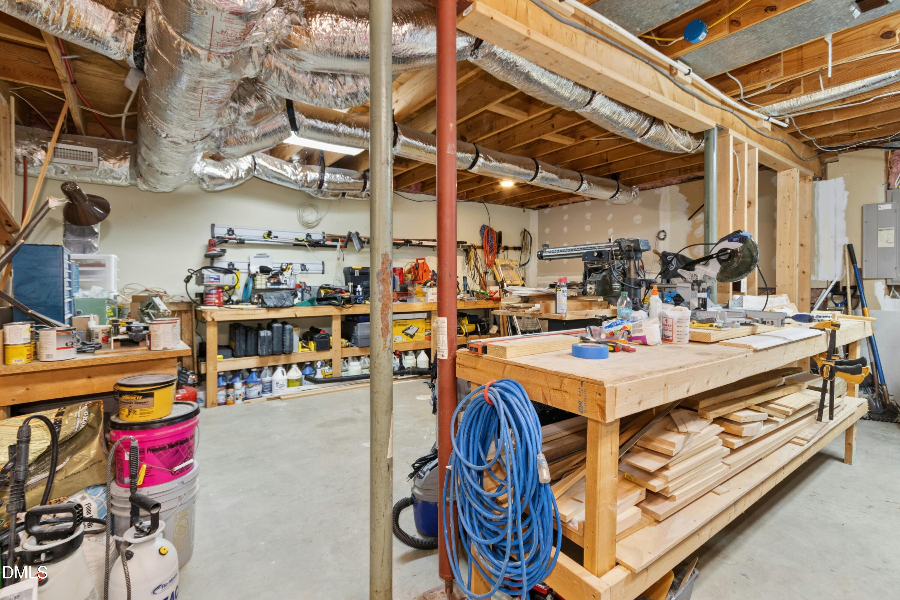 7401 Rocky Ridge Road Wake Forest, NC 27587 - Photo 29 of 46 Basement workspace