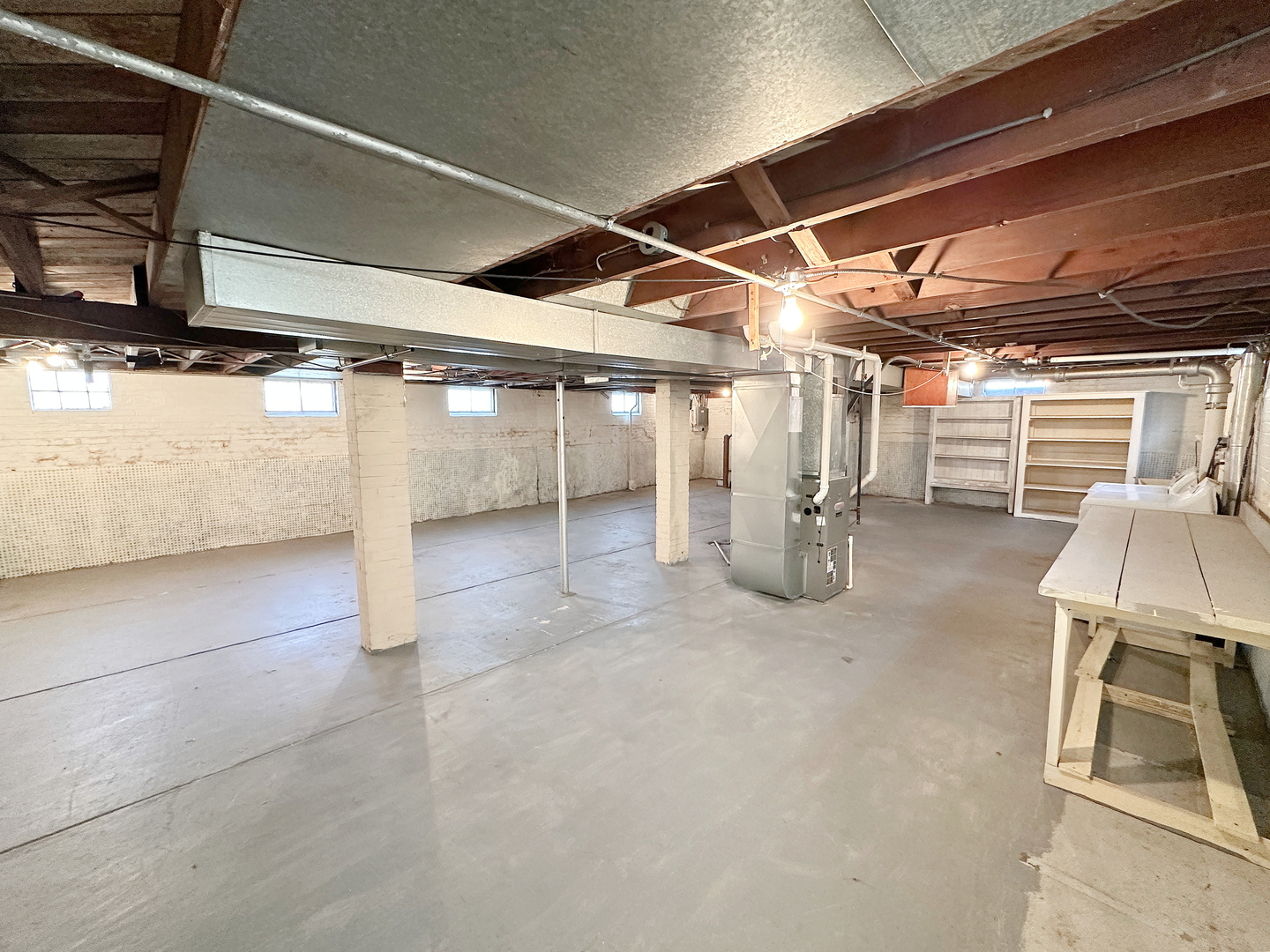 1126 East Main Street Streator, IL 61364 - Photo 18 of 23 a view of a garage with wooden floors