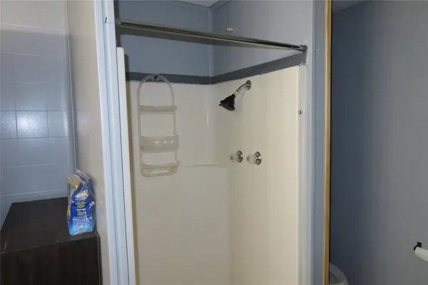 a view of wooden door